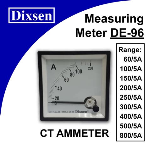 DIXSEN DE 96 MEASURING METER CT AMMETER Shopee Malaysia