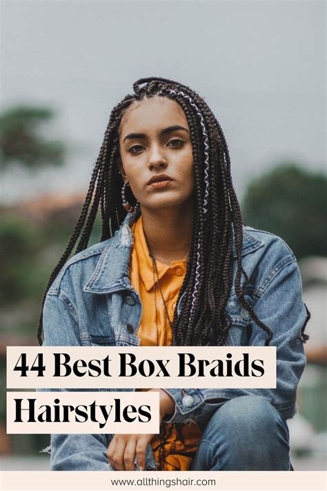 44 Best Box Braids Hairstyles For Natural Hair To Try This Season Box Braids Hairstyles Cool