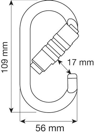 OVAL PRO 2LOCK MOUSQUETON Echamatec