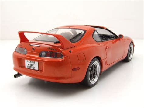 Modellauto Toyota Supra Mk4 A80 Streetfighter 1993 Orange 1 18 Solido