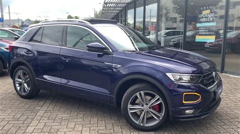 Volkswagen New T Roc R Line In K Atlantic Blue Inch Sebring