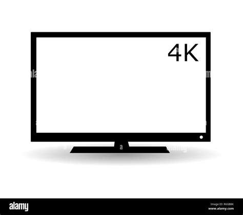 Flat TV icon Stock Photo - Alamy