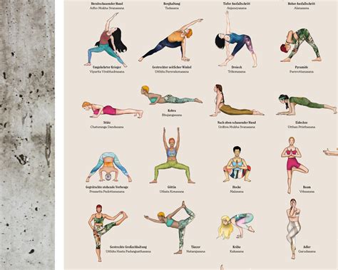 Yoga Poster Asana Poster Yoga Poses T For Yoga Teacher Yoga Wall Art Printable Wall Art