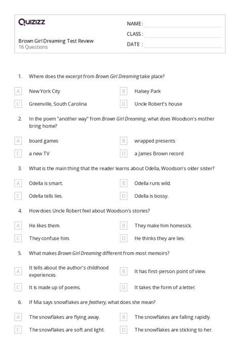 Nursery Rhymes Worksheets For Th Grade On Quizizz Free Printable