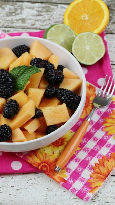 Easy Fruit Salad With An Orange Ginger Lime Dressing Teaspoon Of Goodness