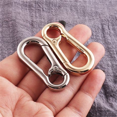 Spring Ring Carabiner Clips Pcs Spring Clasps Loop Belt Snap Etsy