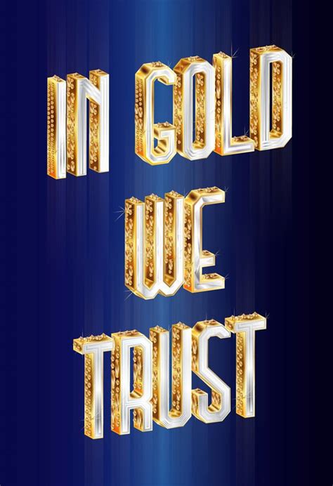 In Gold We Trust Typography Typeface Typography Design