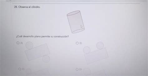 Observa El Cilindro Cu L Desarrollo Plano Permite Su Construcci N