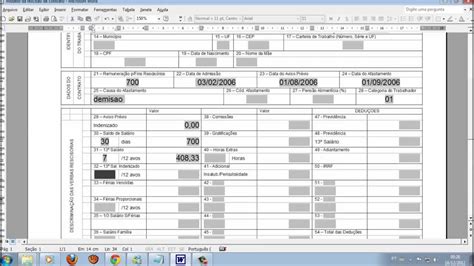 Termo De Rescisão De Contrato De Trabalho Excel Trabalhador Esforçado