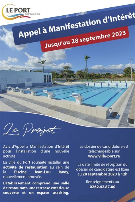 Appel Manifestion D Int R T Piscine Jean Lou Javoy Ville Port