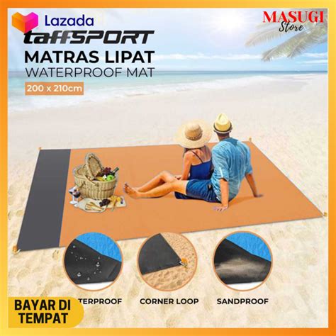 Karpet Terpal Lipat Alas Camping Outdoor Piknik Waterproof Mat Lazada