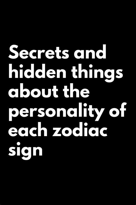 Secrets and hidden things about the personality of each zodiac sign - Zodiac Heist