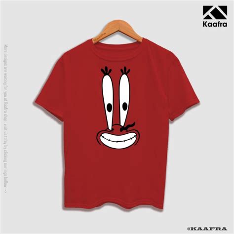 Mr Krab Face T Shirt Mr Crab Spongebob Squarepants Tee Kaafra