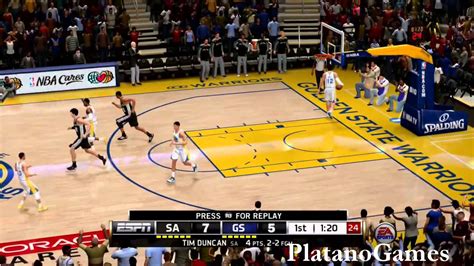 NBA Live 14 PS4 San Antonio Spurs Vs Golden State Warriors 1st Half