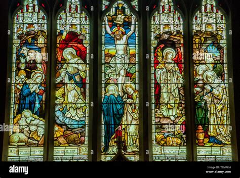 Stained Glass Window Illustrated Bible Stories In The Christ Church