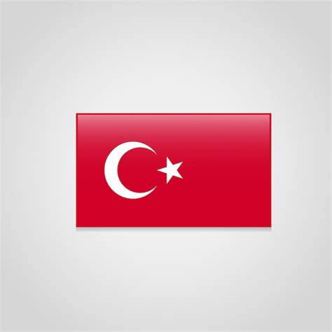 Premium Vector | Turkish flag design vector