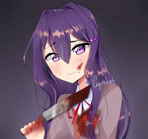 Yuri From Doki Doki Literature Club By Crystalwolz On Deviantart