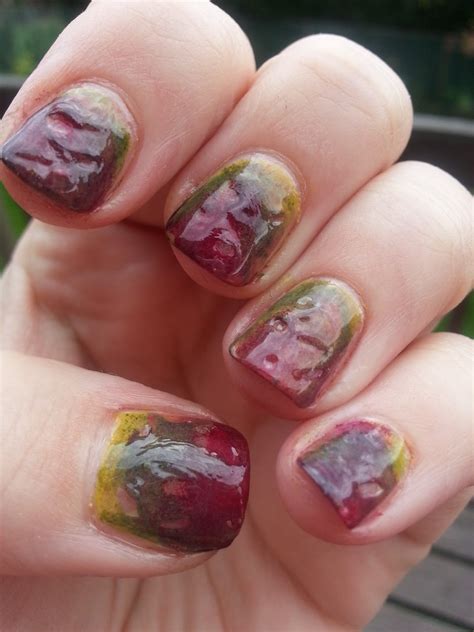 Plump and Polished: Halloween Nail Art: Zombie Flesh