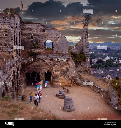 Castle Ruins at Valkenburg, Holland Stock Photo - Alamy