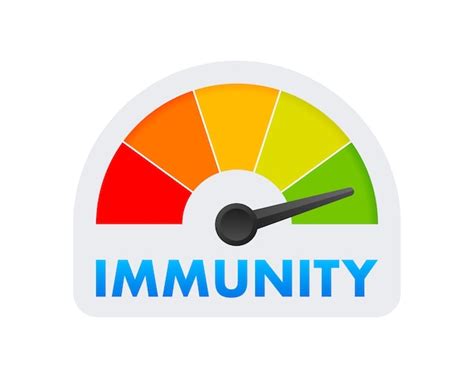 Premium Vector Immunity Level Meter Measuring Scale Immunity