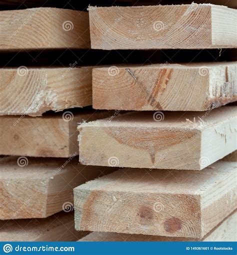 Wooden Planks Air Drying Timber Stack Stock Image Image Of Material