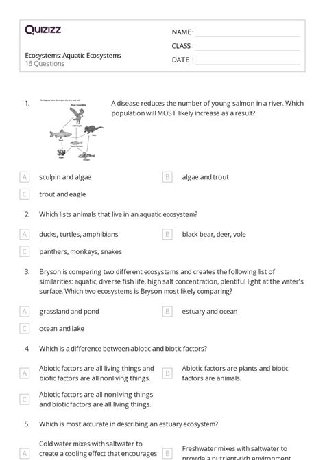 50 Ecosystems Worksheets For 5th Grade On Quizizz Free And Printable Worksheets Library