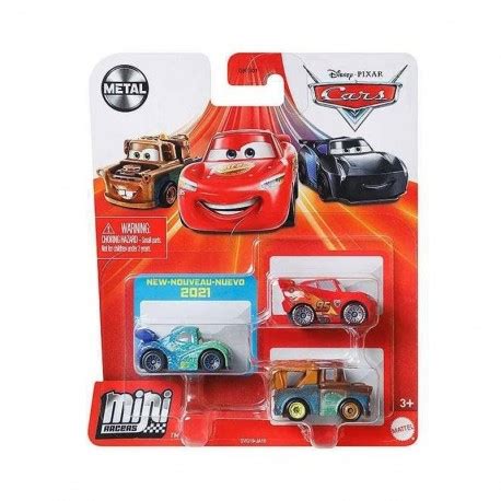 Mattel CARS AUTA Mini Racers Carla Turbinha Złomek Zygzak McQueen GVG19