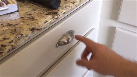 Kitchen Drawer Pulls Fixing A Miss Drill Youtube