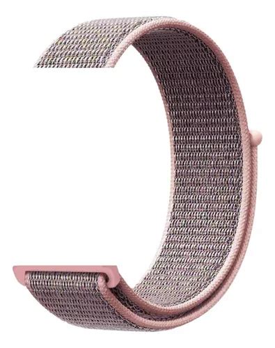 Pulseira Nylon Compatível Smartwatch Apple 38 40 42 44 45 49 Cor Rosa