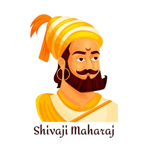 Free Vector | Shivaji maharaj illustrated