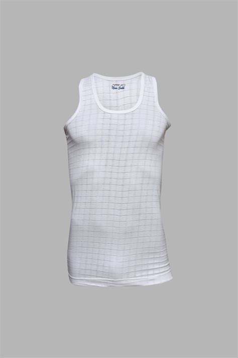 Arino®check Design Sleeveless Mens Vest Nain Sukh D 2 Arino ® Vest And Brief