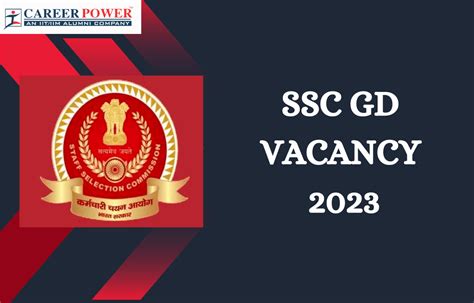 Ssc Gd Vacancy Out For General Duty Constable Posts