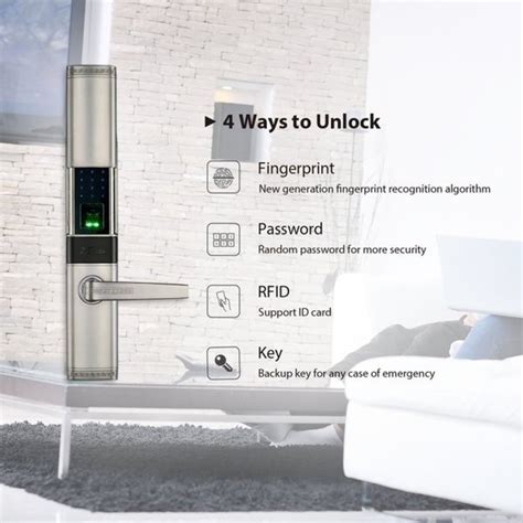 Jual Smart Lock Door Handle Kunci Pintu Kamar Zkteco Tl200 Shopee