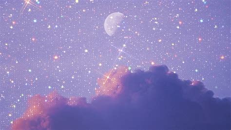 Animated Sky, Aesthetic Glitter Sky, Moonlight Background, Aesthetic ...