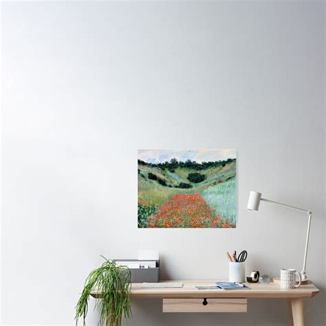 Claude Monet Poppy Field In A Hollow Near Giverny Poster By