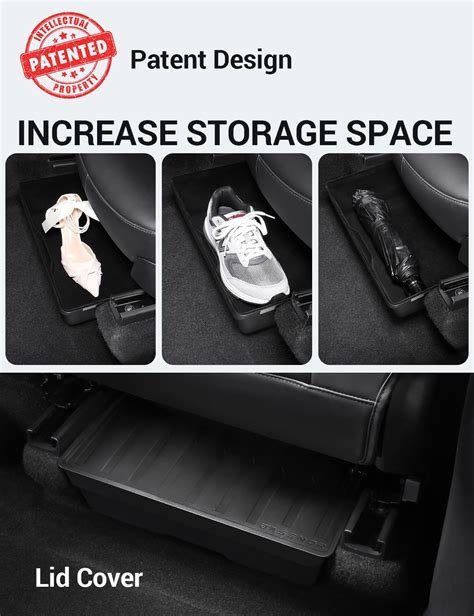 Snapklik BASENOR Tesla Model Y Under Seat Storage Box Organizer