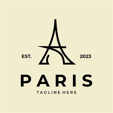 paris eiffel tower logo design template illustration 35764570 Vector ...