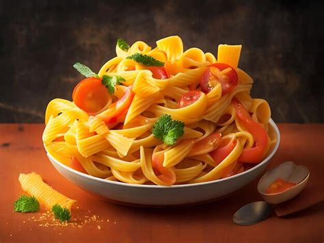 Premium Ai Image Penne Pasta Ai Generated