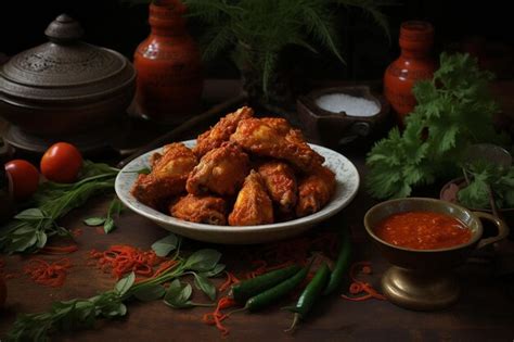 Premium Photo Asian Inspired Sweet Chili Fried Chicken