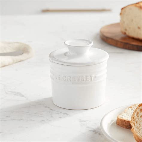 Manteigueira Francesa De Cer Mica Branco Le Creuset Loja Cheff