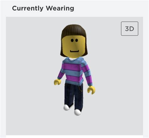 I Made My Avatar Frisk On Roblox I Dont Have A Lot Of Robux So This