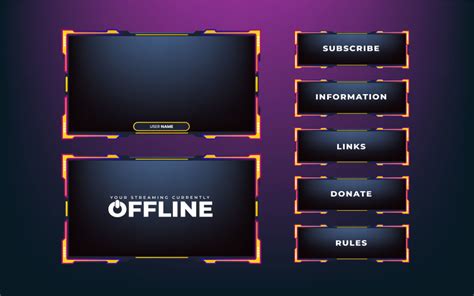 Live Streaming Overlay Design For Gamers Templatemonster