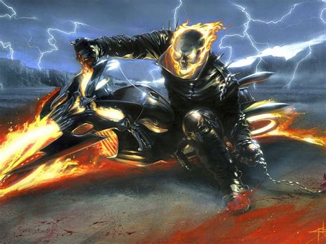 1400x1050 Ghost Rider On Bike 4k Wallpaper1400x1050 Resolution Hd 4k