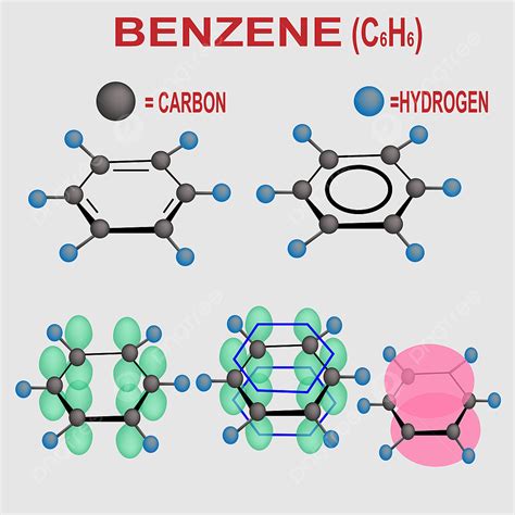 Benzene Vector Chemical Molecular Substance With C6H6 Formula Stock Vector Image By ©VectorMine ...