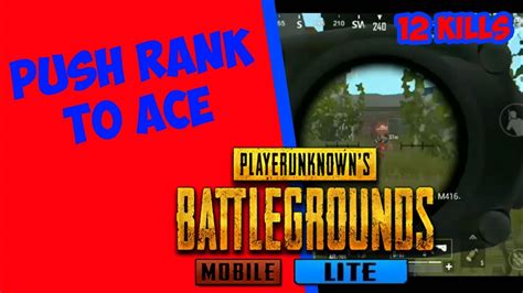 PUSH RANK TO ACE Pubg Mobile Lite Highlight Gameplay YouTube