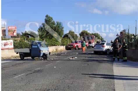 Incidente sulla Noto Pachino tre feriti uno è grave Siracusa News