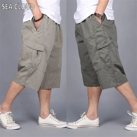 Pantalones cortos capris informales para hombre pantalón de talla