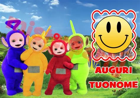 Cialda Ostia Per Torte Teletubbies Con Tua Foto Personalizzabile