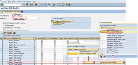 Sap Knowledge Sharing Creating Dynamic Date Variant In Standard Report