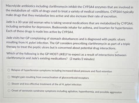 Solved Macrolyide Antibiotics Including Clarithromycin